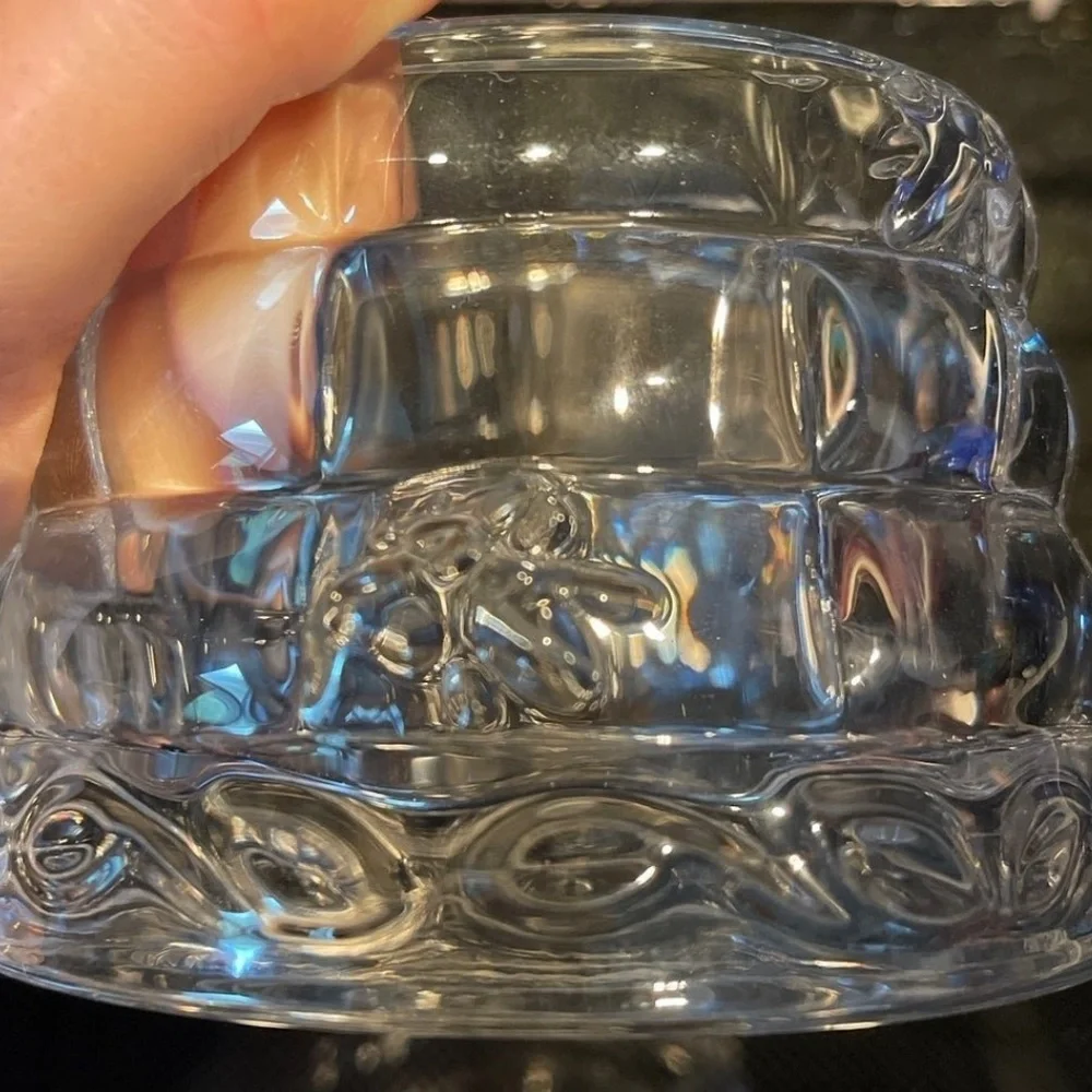 Silversmith Crystal Honey Jar Beehive Honey Jar Honey Pot Dish Honey MEL Holder - Picture 6 of 8